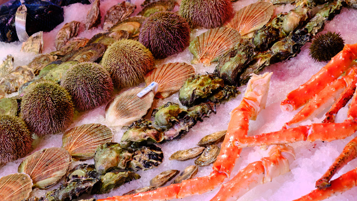 Seafood market bergen norway