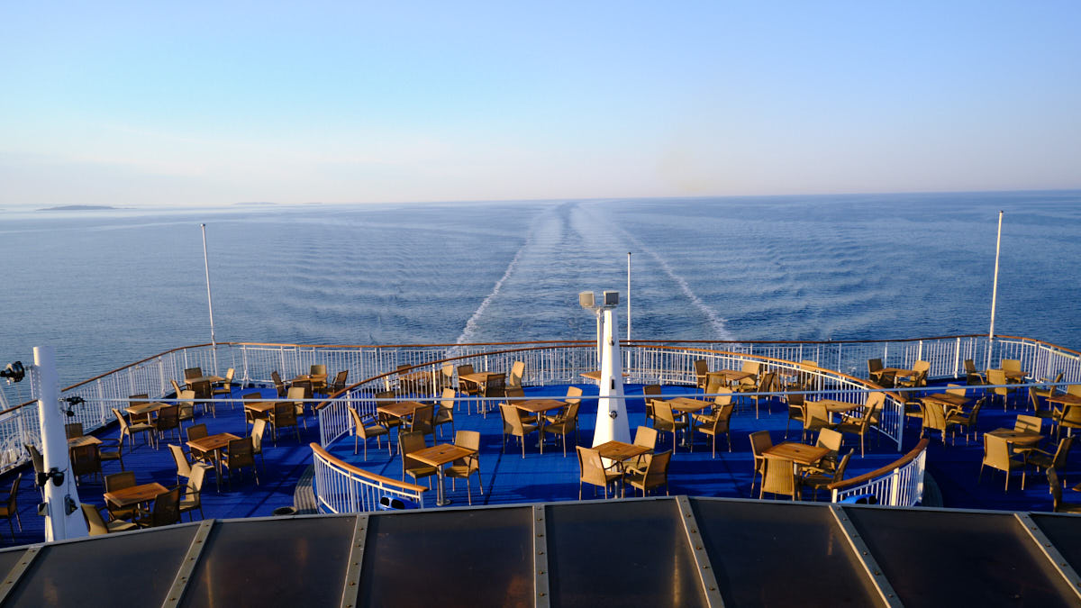 Pearl Seaways DFDS Morning empty deck