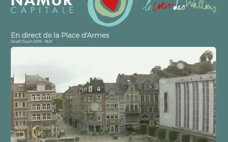 video livestream place d'armes namur